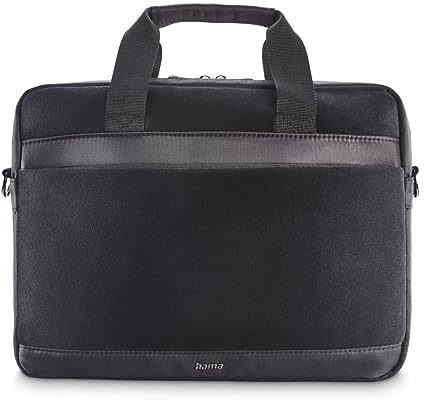 Hama Laptoptasche aus Samt (Laptoptasche 40-41 cm, Umhängetasche für PC und Tablet, Dokumententasche, Reisetasche, Arbeit, Damen und Herren), Schwarz