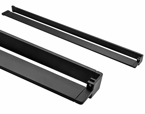 Rea Etagere pour PAROI DE Douche Evo Black Support de Douche en Aluminium pour Salle de Bain (Noir)