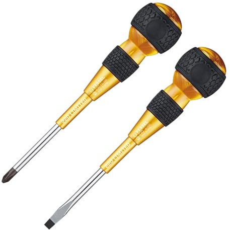 VESSEL 220-2PS-PGL Exclusive Premium Color Ball Grip Driver, Gold
