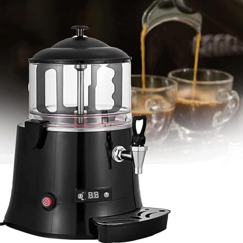 DPLXFPP Machine Électrique pour Faire Fondre 400 W De Chocolat, Plaque Chauffante en Acier Inoxydable 304, 5l 10l Commercial Hot Chocolate Maker, 30~90℃ Adjustment,5L