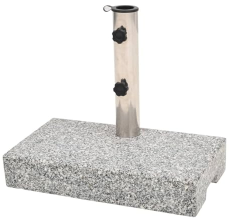 Gecheer Parasol base granite rectangular 25 kg Lawn, garden Model43725