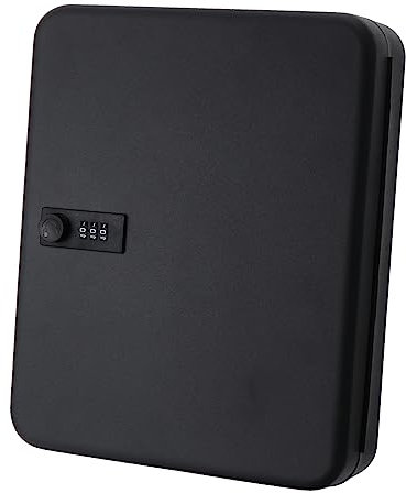 Lurrose Schlüsselkasten Mit Steckplätzen Schwarz Schlüsselsicherheitskasten Mit Code-schlössern Schlüsselverwaltungskasten Aus Strapazierfähigem Material Mit Kratzfester Oberfläche