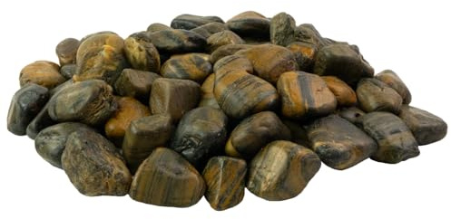 Dekosteine braun poliert 20 kg, Kieselsteine Garten 3-5 cm, Zierkies für Vasen, Flusssteine, Ziersteine, Flusssteine Pflanzen, Deko-Kies, Steine-Garten, Kies, Flusskiesel, braune Steine Deko