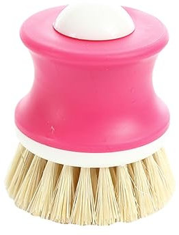Ipetboom Natural Coconut Palm Pot Brush Dish Washing Brush for Kitchen Restaurant Palm Washing for Dish up Random Color