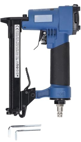 Gapilla de Grapadora Neumática, Pistola de Alimentación de Presión Neumática de 4 a 7 Bares, Compatible con Ancho de 12.8 Mm y 6 Mm 8 Mm 10 Mm de 13 Mm de 16 Mm de Longitud, Tacleadores y Grapas