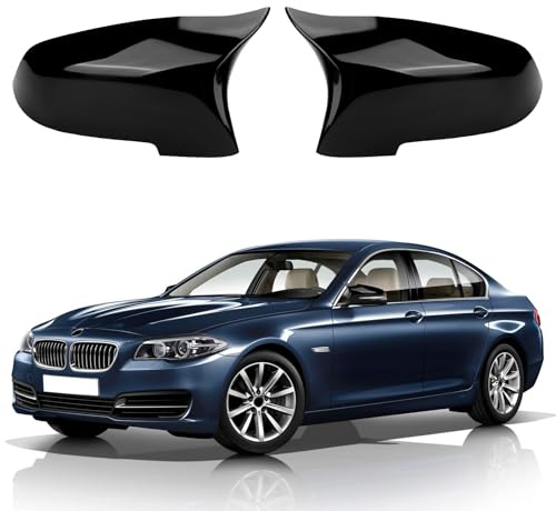1 Paar Spiegelabdeckungen Ersatz für BMW 5 Series F10/F11/6 Series F06/F12/F13/7 Series F01/F02, Auto Spiegelkappen Außenspiegel Außenspiegelkappe Rückspiegelkappe Abdeckungen
