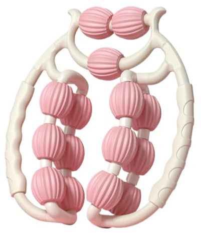 Cellulite-Massagerolle – Effektives Anti-Cellulite-Massagegerät,Lipödem Massagegerät,für Oberschenkel, Beine und Gesäß – Faszienmassagegerät zur Lymphdrainage (Hellrosa)