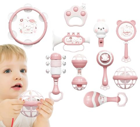 Musikinstrumente Für Kleinkinder,Pädagogisches Schlagzeug-Spielzeug Zur Musikalischen Früherziehung - Pädagogisches Mehr-Sinne Lernspielzeug Für Kinderzimmer Reisen Krippe Ab 18 Monaten