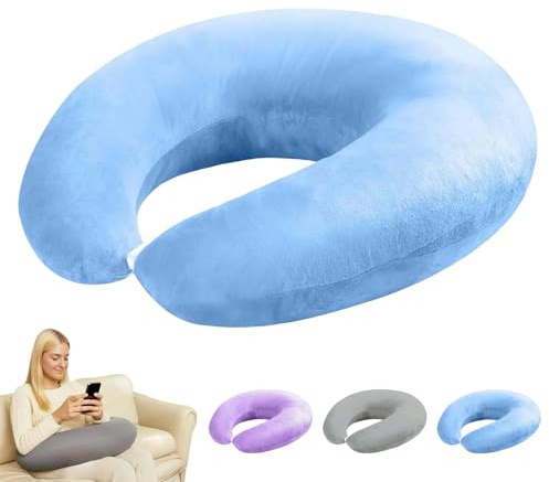Ukisisi Crealis Strickkissen,ergonomisches Crealis Kissen Für Handarbeiten,für Kreative Momente Lese- Und Gaming-Kissen Für Bett Und Sofa - Armkissen Zum Lesen, Spielen, Arbeiten Und Häkeln-B
