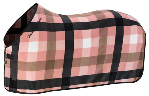 Eskadron Platinum Sweat Abschwitzdecke Fleece Check Soft Rouge/White/Black/Taupe, Größe:XL