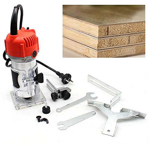 Fraise à chanfreiner électrique manuelle Coupe-bois laminé Multifonction Fraiseuse à bois 580 W 30000R/M 6,35 mm (1/4)