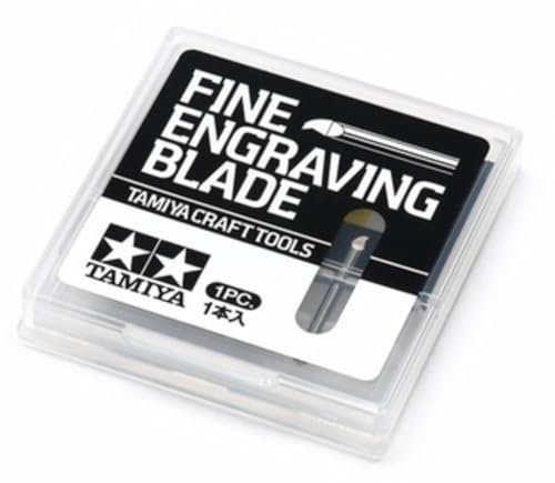 Tamiya 74162 Gravurklinge 0,25mm/ 2mm Schaft/L.25mm - Modellbau,Zubehör, Bastelwerkzeuge, hochwertiges Modellbauzubehör