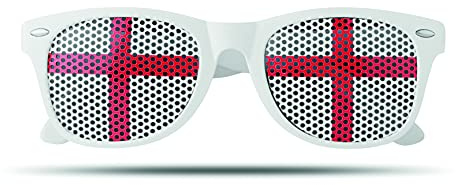 notrash2003 World Cup Sunglasses Fan Glasses Football Glasses Flag Country Flags Sports Glasses Fun Glasses Mallorca Summer Holiday Beach Party Spain France Italy Dutch Portugal England, England