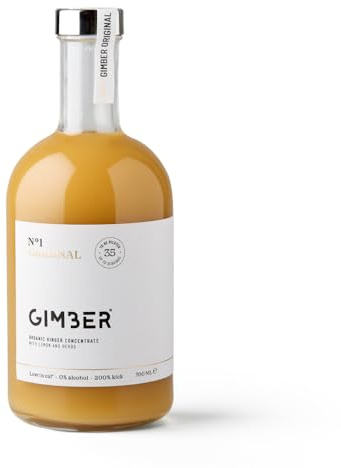 Gimber BIO concentrado de jengibre, 100% natural y vegano, esencia premium