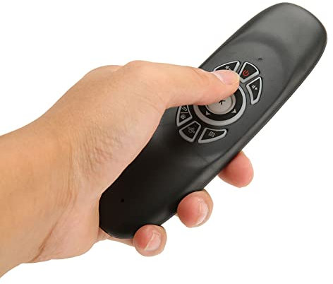 Bewinner Telecomando Wireless Air Mouse Mini Tastiera, Mouse Volante Multifunzione 2.4G con Retroilluminazione Colorata per Smart TV Box Android, Proiettore, PC