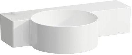 LAUFEN VAL Handwaschbecken, ohne Hahnloch, ohne Überlauf, 550x315mm, Ablage rechts, H8152830001421, Farbe: Weiß