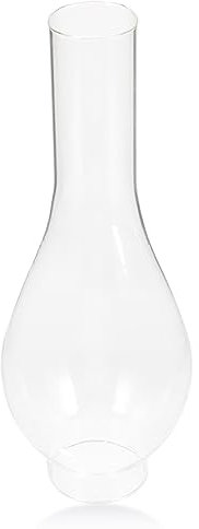 Naisicatar Clear Glass Kerosene Oil Lamp, 2 Inch Base by 9.7 Inch Tall