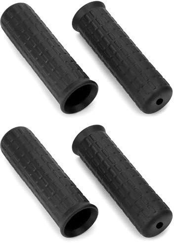 QWORK® 4 STK Schubkarrengriffe | rutschfest | Innendurchmesser 30mm | Länge 12cm