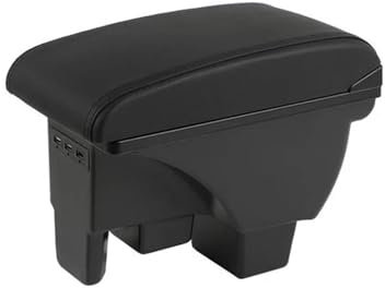 INPETS Car Center Console Armrest Strorage Box With Usb 1 Piece Car Styling Accessories For VW For Polo 2019-2022 (Color : A1 3USB)