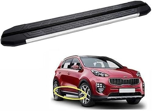 LIYUANMU Auto Trittbretter Seitenschweller für KIA SPORTAGE 4 2016-2021, 2 Stück Aluminium Protector Pedale Seitenstufen Seitentrittleiste Auto Dekoration Schwellerrohre Zubehör