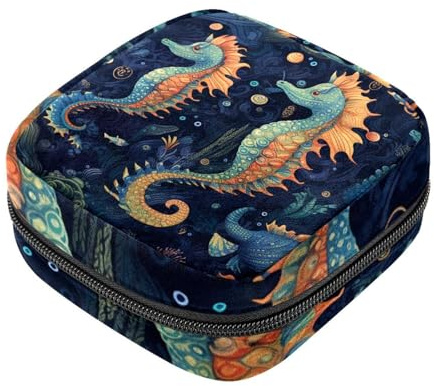 Seahorse-1256 - Borsa per il primo ciclo mestruale, per ragazze e donne, per coppette mestruali femminili