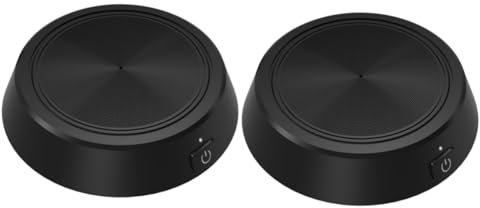 Tofficu 2pièces Microphone USB Omnidirectionnel pour Vidéoconférence Et Streaming De Bruit Facile à Utiliser Noir