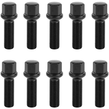 TUCKBOLD 20 Stück Radschrauben Radbolzen M14x1,5mm,40mm Schaftlänge Verlängerte Bolzen für Porsche 911 Boxster Cayenne für VW Amarok Multivan Touareg Transporter Bus