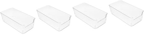 COHEALI 4er-box Für Notizen Notizblöcke Büroklammerhalter Desktop-notizblockspender Notizblockhalter Aus Kunststoff Aktenkoffer Büro-notizblockhalter Zettelhalter Plastik