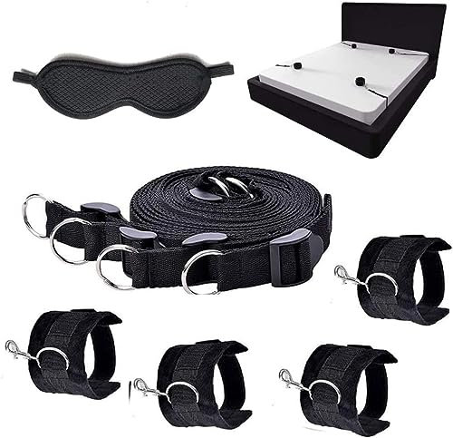 QiKKago Multifunktionales ZubehöR FüR Wintersport: Set 2-Teilige Verstellbare Nylonbandagen Schwarz Und Augenmasken, Yoga Fitness AusrüStung, Original Geschenk -K28