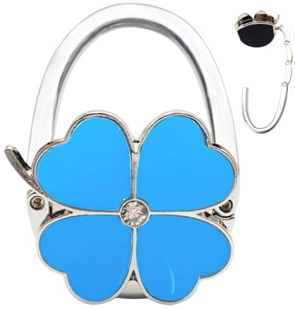 Vierblättriges Kleeblatts-Design Taschenhalter Für Tisch, Faltbare Antirutsch Taschenhaken Halterung, Tisch Handtaschenhalter Haken, Für Schreibtisch, Büro, Restaurant, Bar