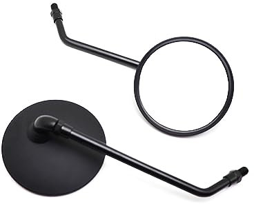 OEXRIG Motorrad Spiegel Für Für Vulcan S 650 Für Versys Für Vespa LX Für Primavera PX 125 Für GTS GT 8/10MM Motorrad Rückspiegel Motorrad Lenkerendenspiegel(Schwarz)