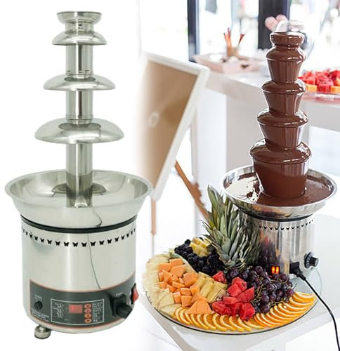 Máquina fuente de chocolate comercial para fiestas, bodas, eventos, diseño de 7 niveles para queso, caramelos, licor