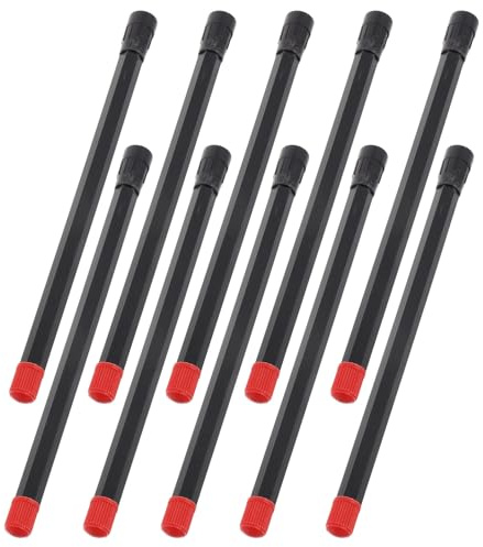 ibasenice 10 piezas Extensión de Válvula de Plástico para Neumáticos Adaptador Prolongador para Válvula de Coche y Moto Instalación Rápida y Fácil para Inflado Cómodo