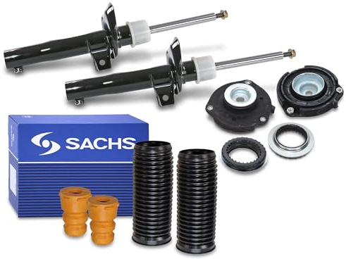 BESTPRICE ATP 2x Stoßdämpfer +Domlager +SACHS Staubschutzsatz vorne
