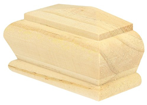 Jackson Woodturners Capuchon pyramidal en pin pour s'adapter à un demi-poteau de 90 mm