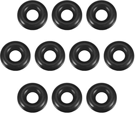 sourcing map 10 Stück O Ring Dichtung 6 mm x 14 mm x 4 mm Metrische Nitrilkautschuk Dichtungsringe Gummi für Sahnespender Pumpe Schnellkupplung Umfülladapter Uhrendichtungen