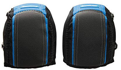 Silverline 692248 Gel Layered Flooring Knee Pads Adjustable, Black/ 300C Blue