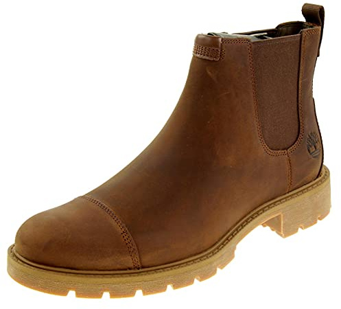 Timberland Elmhurst Chelsea Basic, Stivali Chelsea, Uomo, Saddle, 44 EU