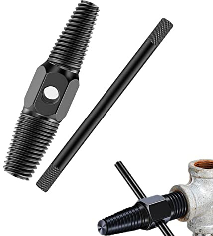 Doppelkopf Gebrochenes Rohr Ausdreher Ventil Schraube Auszieher Rohr Reinigung Befestigungselemente Rohre Schraube Bolzen Extractor für 1/2 Zoll 3/4 Zoll Rohre Ventilhahn