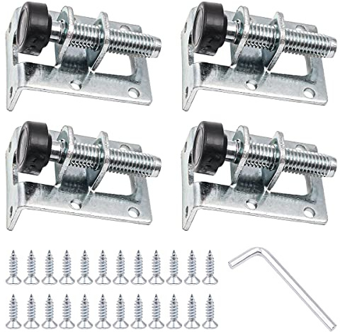 Hsthe Sea 4 Pcs Heavy Duty Leveling Feet, Furniture Leveling Feet Adjustable Feet for Workbench Baseboard Adjustable Brackets for Furniture,Table, Sofa, Cabinets, Workbench