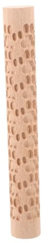 CIMAXIC Modellierwerkzeug Roller Für Ton Strukturroller Aus Holz Dekoroller Für Polymer-ton Prägeroller Für Ohrringe Bastelbedarf Für Töpfern