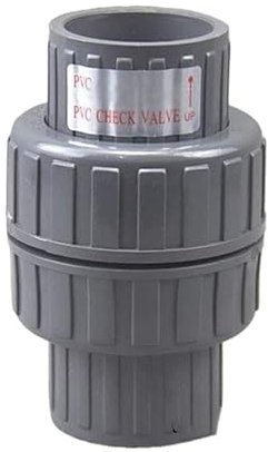 Clapet anti-retour - Raccord de tuyau de clapet anti-retour unidirectionnel en PVC de diamètre intérieur de 32 à 63 mm for l'irrigation de jardin et l'aquarium, 1 pièce (taille: diamètre intérieur 40