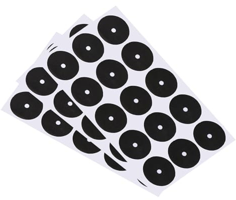 PATIKIL 3 Blatt/45 Stück Billardtisch-Marker-Punkte Schwarz | Billard-Punkt-Aufkleber, Ball-Position-Locator, Für Billard-Training