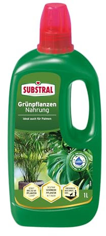 Substral Grünpflanzen Nahrung, 1 L - Flüssigdünger für Zimmerpflanzen, schnell wirkender Nährstoffbooster mit Humifirst-Technologie