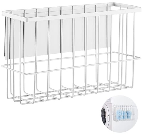 Magnetic Dryer Ball Holder, Wall Mount Dryer Ball Rack for Laundry Room, Dryer Ball Shelf for Organization and Storage, Magnetic Lint Bin for Laundry Room