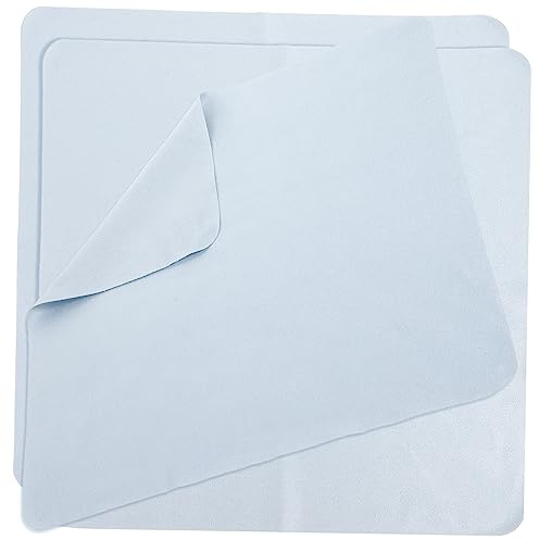 MERRYHAPY 3pcs Large Blue Microfiber Cleaning Cloths for Glass Lenses Eyeglasses Camera Screens Smartphones Laptop Lens Cleaner Cloths for Electronics