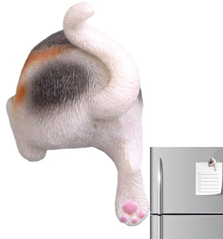 Lustige Magnete für Katzenpo, Tier-Po Magnete, Haushaltskühlschrankmagnete, entzückende lustige Magnete für Katzen, realistisch, kreativ, langlebig, Kunstharz, pe