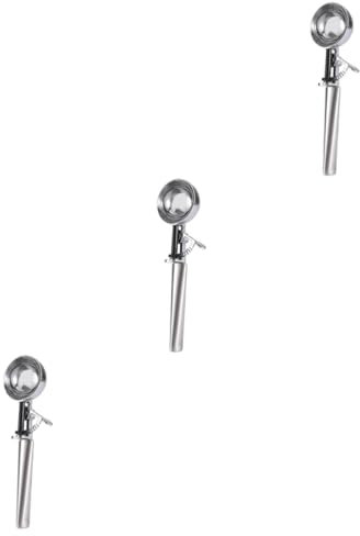 Amosfun 3St Eisportionierer Küchengerät Löffel zum Graben von Früchten ice cream scoop eislöffel portionierer werkzeug Dessertlöffel aus Legierung Obstschaufel Zinklegierung Silver