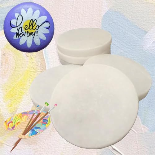 Homefantasy 15 Guijarros Grandes Lisos, Piedras Planas Blancas para Pintar, Piedras Decorativas Piedra Natural para Manualidades Pintura Jardín Decoración Acuario Decoración, Diámetro 5 cm