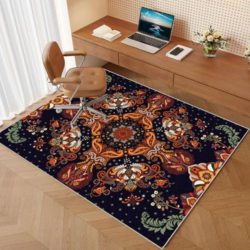 Bodenschutzmatte Stuhlunterlage für Gaming Stuhl & Bürostuhl Unterlage Schreibtischstuhl für Teppic Hartböden Schreibtischstuhl Unterlage Computerstuhl Teppiche für Parkett Hartböden 60 x 70 cm